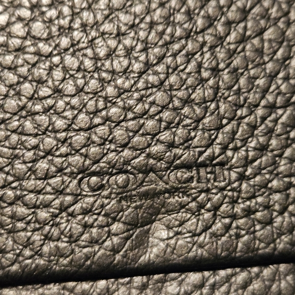 Coach Pebbled Leather Wallet Grey - Picture 5 of 10